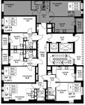 Планировка 2-комнатной квартиры, 59,6 м2
