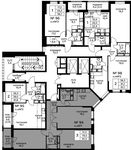 Планировка 3-комнатной квартиры, 81,3 м2