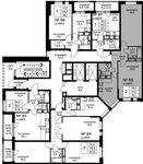 Планировка 2-комнатной квартиры, 61,1 м2