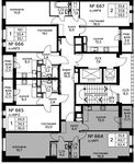 Планировка 2-комнатной квартиры, 62,4 м2
