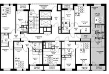 Планировка 2-комнатной квартиры, 44,1 м2