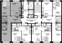 Планировка 3-комнатной квартиры, 60,2 м2