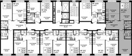 Планировка 3-комнатной квартиры, 60,3 м2