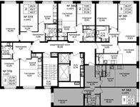 Планировка 3-комнатной квартиры, 62,3 м2