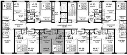 Планировка 2-комнатной квартиры, 36,3 м2
