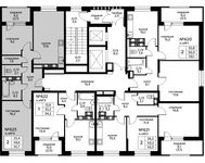 Планировка 2-комнатной квартиры, 61 м2