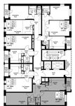 Планировка 2-комнатной квартиры, 55 м2