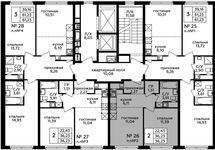 Планировка 2-комнатной квартиры, 36,2 м2