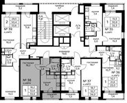 Планировка 1-комнатной квартиры, 33,9 м2