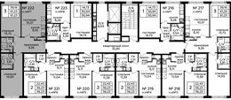 Планировка 3-комнатной квартиры, 61,1 м2