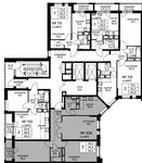 Планировка 3-комнатной квартиры, 78,4 м2