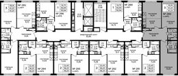 Планировка 3-комнатной квартиры, 61,2 м2