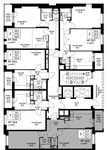 Планировка 2-комнатной квартиры, 55,7 м2