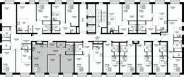 Планировка 3-комнатной квартиры, 56,23 м2