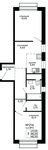 Планировка 3-комнатной квартиры, 46,5 м2