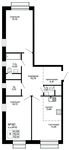 Планировка 3-комнатной квартиры, 70,14 м2