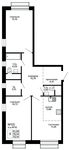 Планировка 3-комнатной квартиры, 70,14 м2