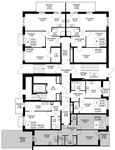 Планировка 2-комнатной квартиры, 61,7 м2