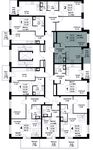 Планировка 1-комнатной квартиры, 34,89 м2