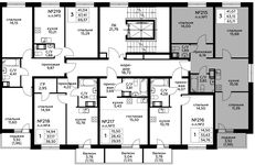 Планировка 3-комнатной квартиры, 64,92 м2