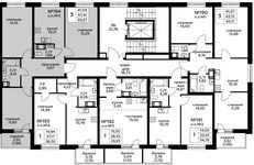 Планировка 3-комнатной квартиры, 69,28 м2