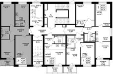 Планировка 3-комнатной квартиры, 77,63 м2