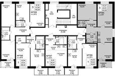 Планировка 3-комнатной квартиры, 65,11 м2