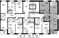 Планировка 3-комнатной квартиры, 65,11 м2