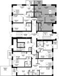 Планировка 3-комнатной квартиры, 54,83 м2