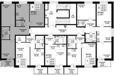 Планировка 3-комнатной квартиры, 69,37 м2