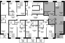 Планировка 3-комнатной квартиры, 65,11 м2