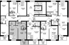 Планировка 1-комнатной квартиры, 38,3 м2