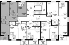 Планировка 3-комнатной квартиры, 69,37 м2