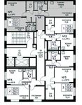 Планировка 3-комнатной квартиры, 59,8 м2