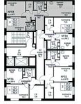Планировка 3-комнатной квартиры, 59 м2