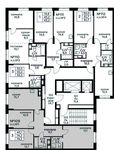 Планировка 3-комнатной квартиры, 74,2 м2