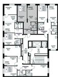 Планировка 1-комнатной квартиры, 43,5 м2
