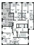 Планировка 3-комнатной квартиры, 55,2 м2