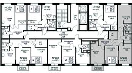 Планировка 3-комнатной квартиры, 75,8 м2