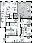 Планировка 3-комнатной квартиры, 64,1 м2