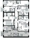 Планировка 3-комнатной квартиры, 57,5 м2
