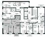 Планировка 3-комнатной квартиры, 64,9 м2