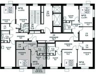 Планировка 1-комнатной квартиры, 33,5 м2