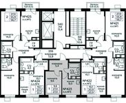 Планировка 1-комнатной квартиры, 27 м2