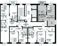 Планировка 1-комнатной квартиры, 39 м2