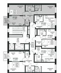 Планировка 2-комнатной квартиры, 57,4 м2