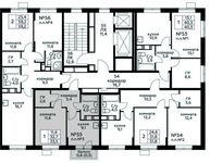 Планировка 1-комнатной квартиры, 33,5 м2