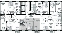 Планировка 2-комнатной квартиры, 50,9 м2