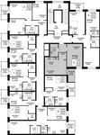 Планировка 2-комнатной квартиры, 44,55 м2