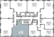 Планировка 2-комнатной квартиры, 60 м2